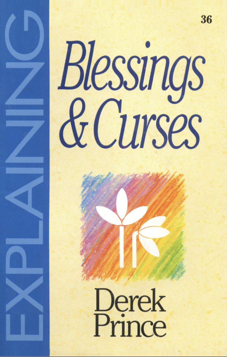 A book cover with the title explaining blessings and curses.