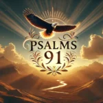 DALL·E 2024-11-24 18.04.00 - A visually captivating thumbnail for Psalms 91, featuring a serene landscape with a golden sunrise over mountains and a majestic eagle soaring in the